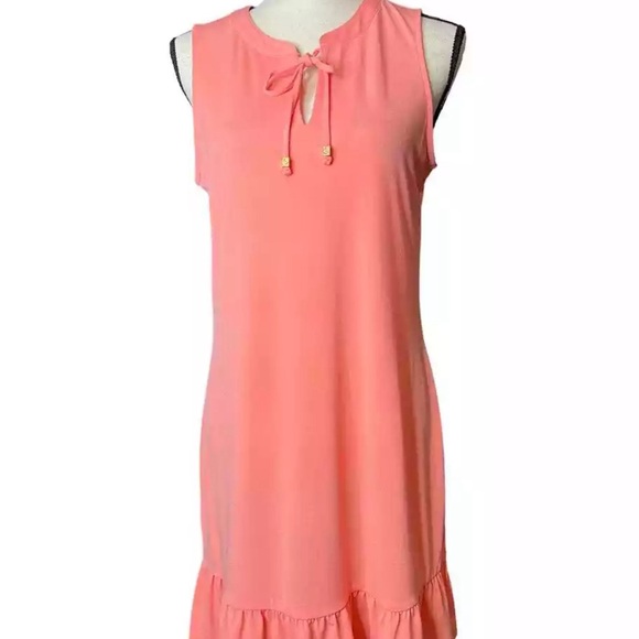 MICHAEL KORS NECTAR DRESS MK LOGO TIE FRONTSIZE XS NWT - Picture 1 of 3